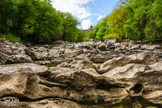 Elan Valley - river bed below Pen y Garreg Dam